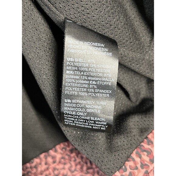 Chico's Zenergy Jacket Women's 16/18 Pink Leopard Print Full Zip Elastic Waist - Picture 6 of 6